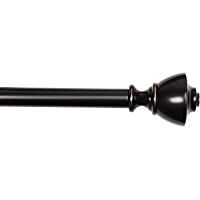 Los mejores  - Amazon Basics - Barra de cortina de 2-54 cm de diámetro- con terminales en forma de urna- 90 a 180 cm- Bronce
